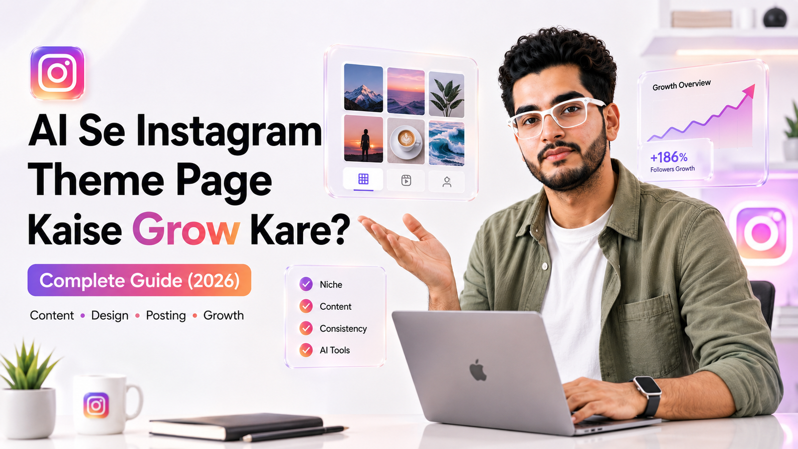 AI Se Instagram Theme Page Grow Karo 2026 Guide