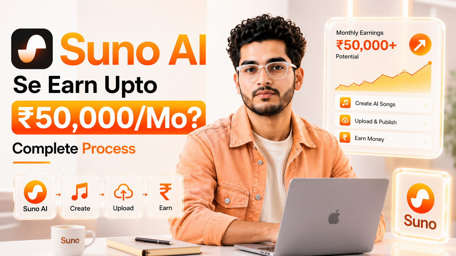 Suno AI Se Earn Upto ₹50,000/Mo? Complete Process