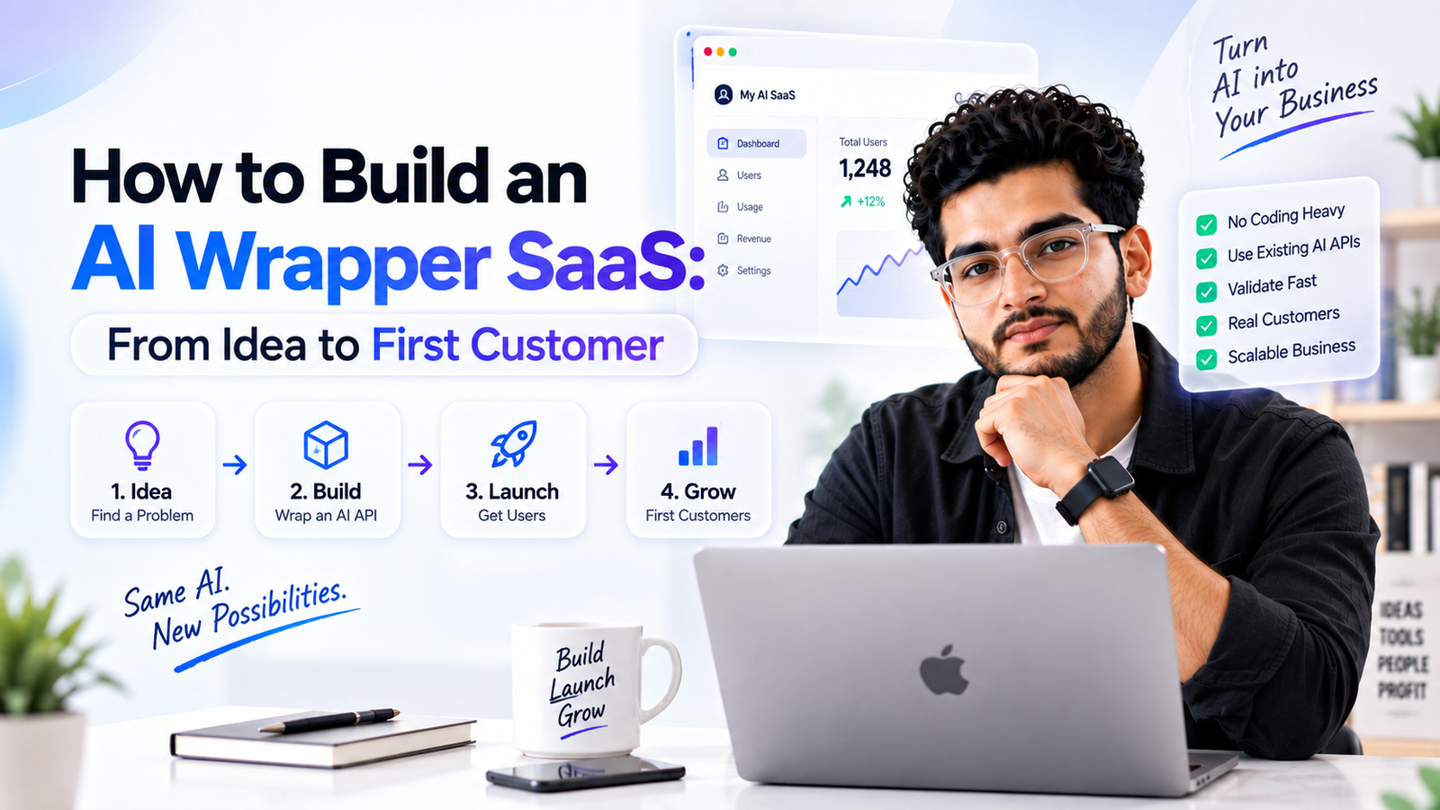 How to Build an AI Wrapper SaaS From Idea to First Customer