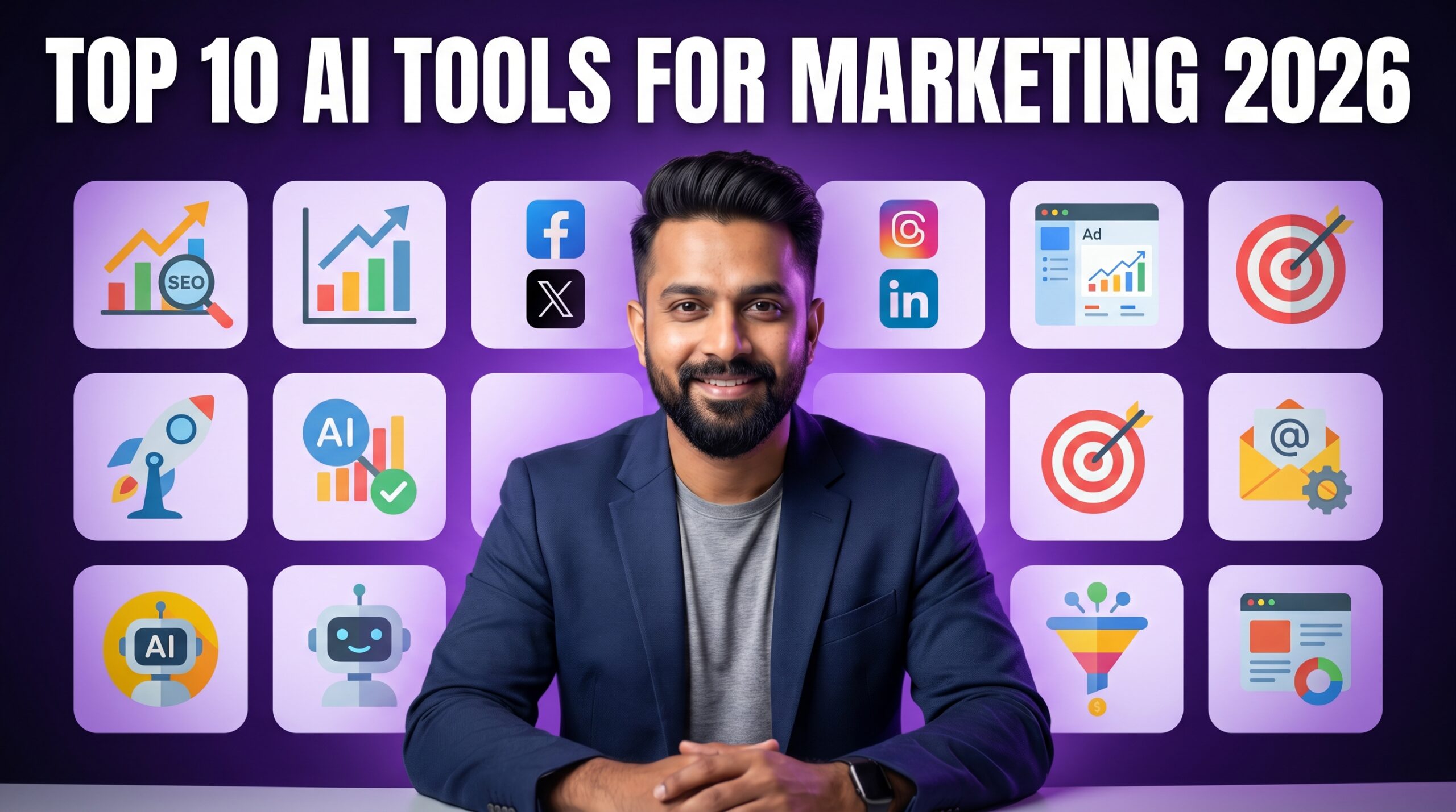 Top 10 AI Tools for Digital Marketers